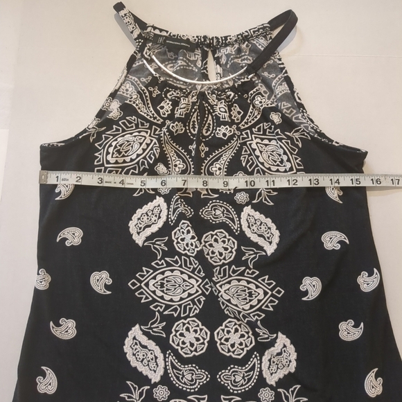 INC Women's Embroidered Black And White Tank Top, Size S - Picture 5 of 8